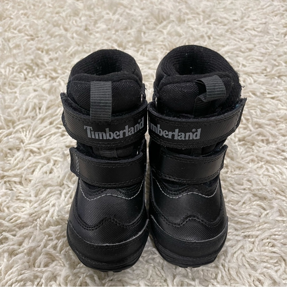 Timberland black leather waterproof boots